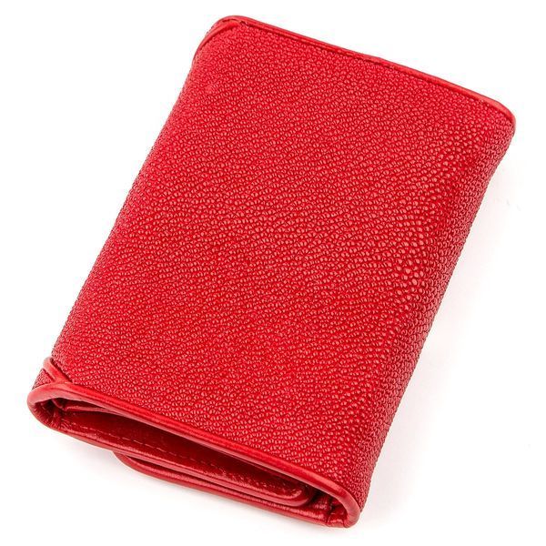 Кошелек женский STINGRAY LEATHER 18287 из натуральной кожи морского ската&nbsp;Красный 18287 фото