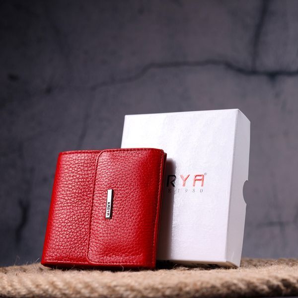 Bright women's purse made of genuine leather KARYA 21316 Red 21316 фото