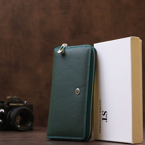 Кошелек женский ST Leather 18377 (SB71) оригинальный Зеленый 18377 фото