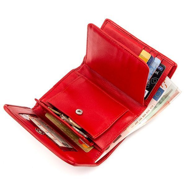 Кошелек женский STINGRAY LEATHER 18287 из натуральной кожи морского ската&nbsp;Красный 18287 фото