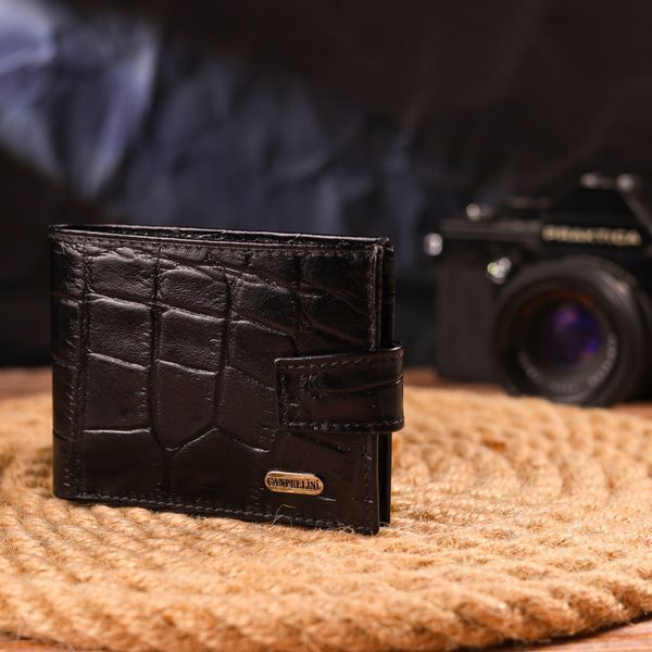 Men's wallet made of genuine textured leather CANPELLINI 21511 Black 21511 фото