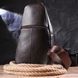 Men's sling bag made of genuine textured leather 21401 Vintage Brown 21401 фото 6