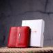Bright women's purse made of genuine leather KARYA 21316 Red 21316 фото 9