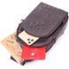 Men's sling bag made of genuine textured leather 21401 Vintage Brown 21401 фото 4