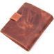 Functional men's wallet in vintage leather KARYA 21369 Red 21369 фото 2
