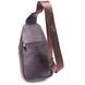 Men's sling bag made of genuine textured leather 21401 Vintage Brown 21401 фото 2