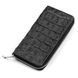 Clutch wallet CROCODILE LEATHER 18012 made of genuine crocodile leather Black 18012 фото 1