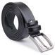 Smooth men's belt batal Vintage 20712 Black 20712 фото 2