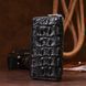 Clutch wallet CROCODILE LEATHER 18012 made of genuine crocodile leather Black 18012 фото 9