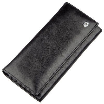 Практичний жіночий гаманець на магнітах ST Leather 18870 Чорний 18870 фото
