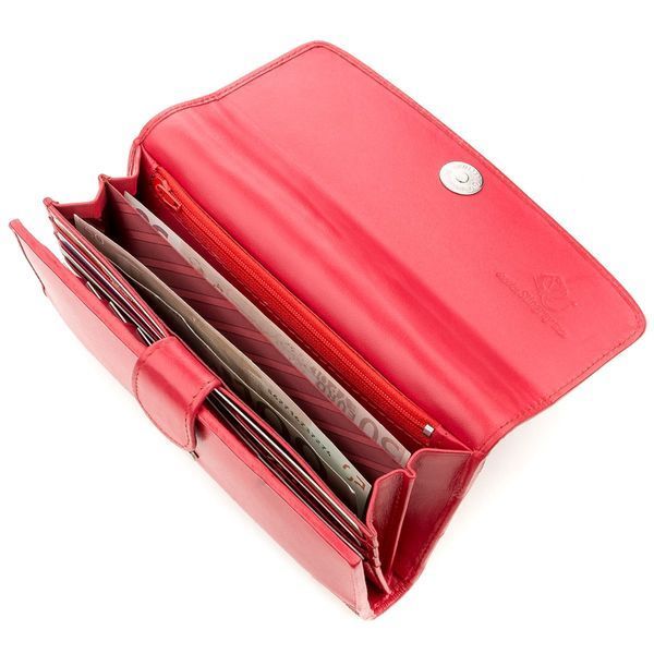 Кошелек-клатч женский STINGRAY LEATHER 18519 из натуральной кожи морского ската Красный 18519 фото