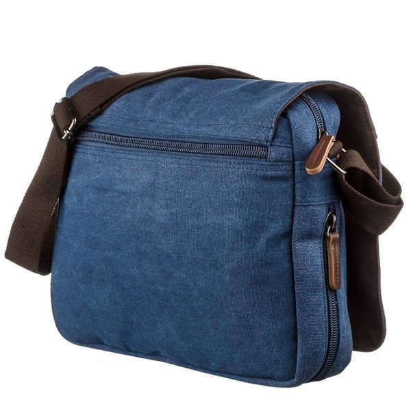 Textile laptop bag 13 inches over shoulder Vintage 20189 Blue 20189 фото