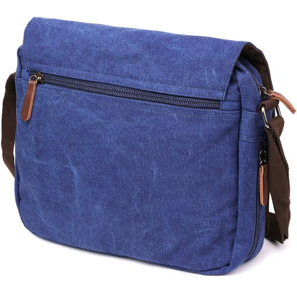 Textile laptop bag 13 inches over shoulder Vintage 20189 Blue 20189 фото