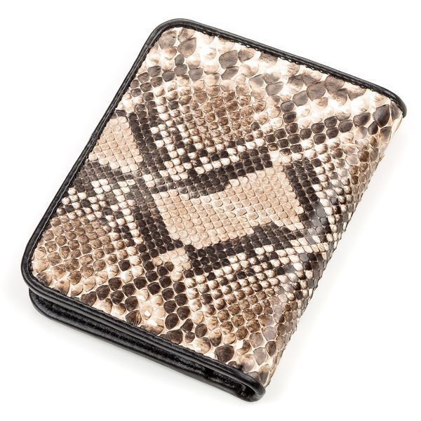 Портмоне SNAKE LEATHER 18198 из натуральной кожи питона Коричневое 18198 фото