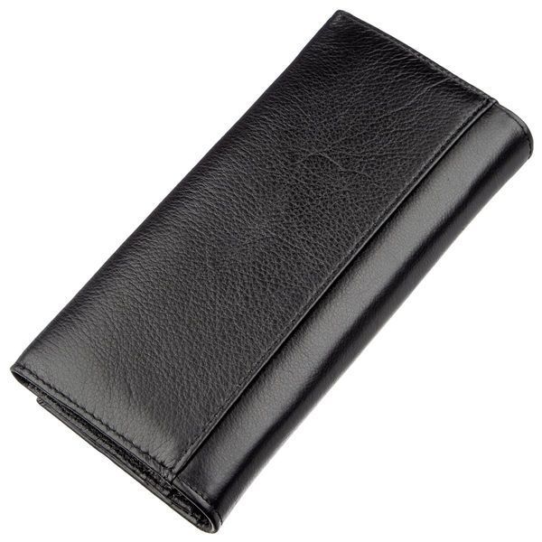 Практичний жіночий гаманець на магнітах ST Leather 18870 Чорний 18870 фото