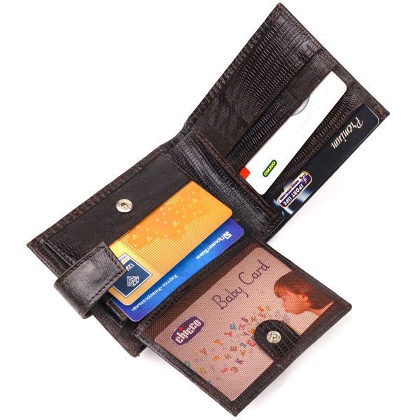 Men's wallet made of genuine textured leather CANPELLINI 21512 Brown 21512 фото