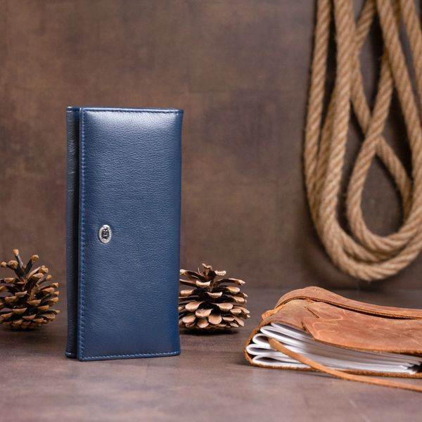 Кошелек на магнитах с клапаном женский ST Leather 19241 Темно-синий 19241 фото