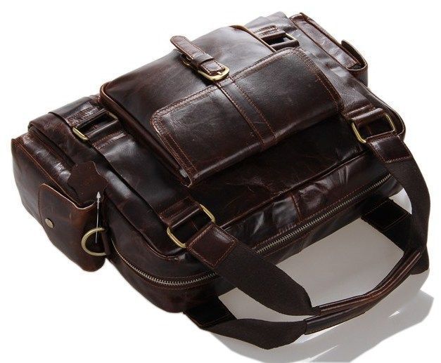 Men's bag Vintage 14235 leather Brown 20150 фото