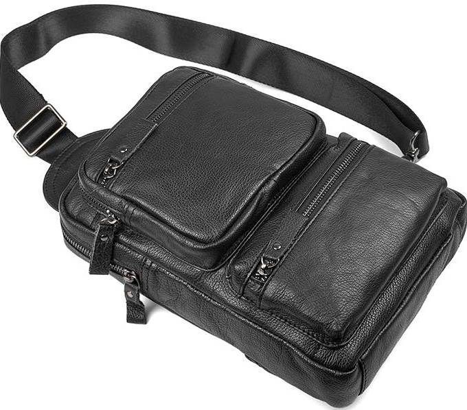Bag Vintage 14549 made of genuine leather Black 14549 фото