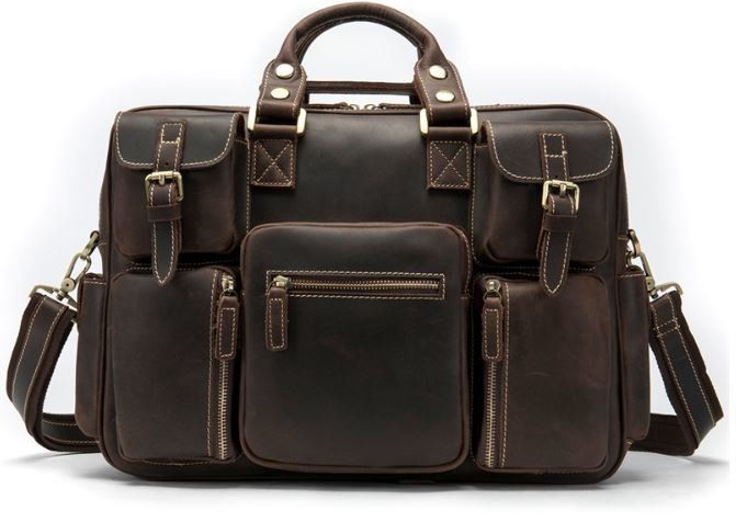 Men's multifunctional bag Vintage 14881 Brown 14881 фото