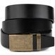 Men's belt with buckle brass Vintage 20263 Black 20263 фото 1