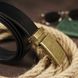 Men's belt with buckle brass Vintage 20263 Black 20263 фото 7