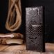 Лакированный женский кошелек из натуральной фактурной кожи KARYA 21025 Коричневый 21025 фото 8