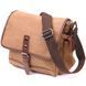 Functional men's bag with textile flap 21249 Vintage Brown 21249 фото 1