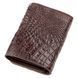 Кошелек женский CROCODILE LEATHER 18288 из натуральной кожи крокодила Коричневый 18288 фото 2