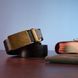 Genuine leather belt with retro brass automatic buckle Vintage 20219 Black 20219 фото 3