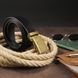 Men's belt with buckle brass Vintage 20263 Black 20263 фото 6