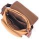 Functional men's bag with textile flap 21249 Vintage Brown 21249 фото 4