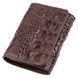 Кошелек женский CROCODILE LEATHER 18288 из натуральной кожи крокодила Коричневый 18288 фото 1