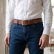 Практичный ремень из натуральной кожи Tony Perotti 21098_1 (7003 cognac) Коньячный VAL-01154 фото 3