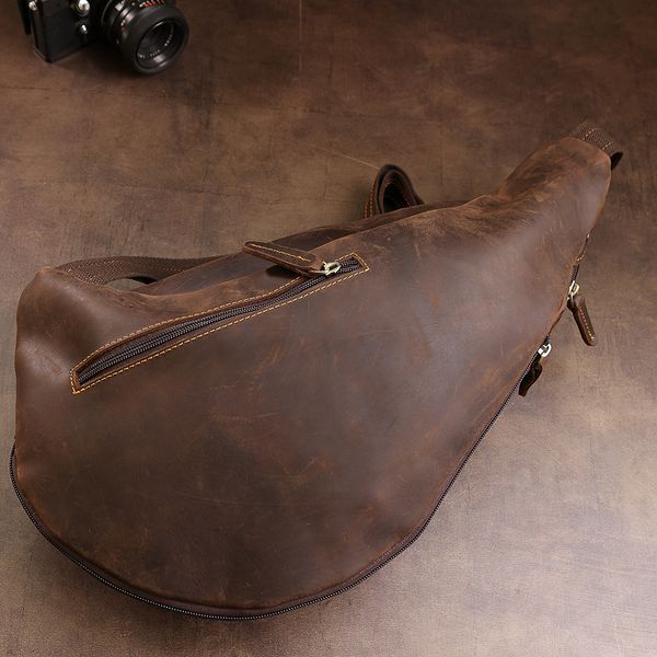 Men's vintage leather shoulder bag Vintage 20373 Brown 20373 фото