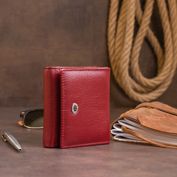 Компактный кошелек женский ST Leather 19257 Бордовый 19257 фото