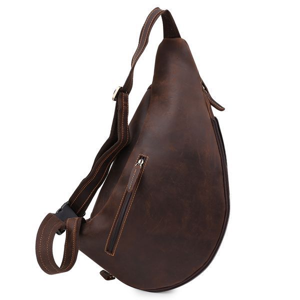 Men's vintage leather shoulder bag Vintage 20373 Brown 20373 фото