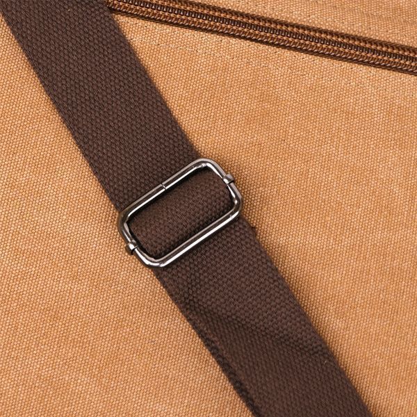 Текстильная сумка для ноутбука 13 дюймов через плечо Vintage 20190 Коричневая 20190 фото