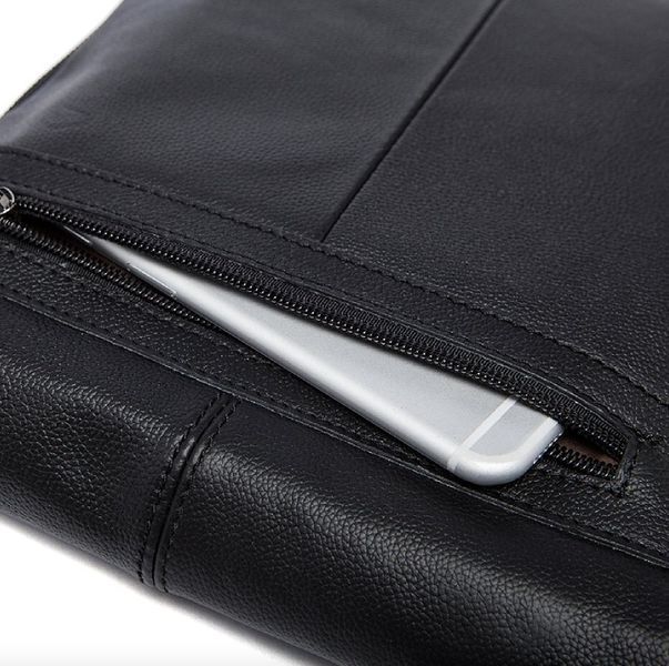 Leather men's messenger Vintage 14884 Black 14884 фото