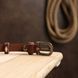 Smooth stylish women's belt Vintage 20766 Brown 20766 фото 7