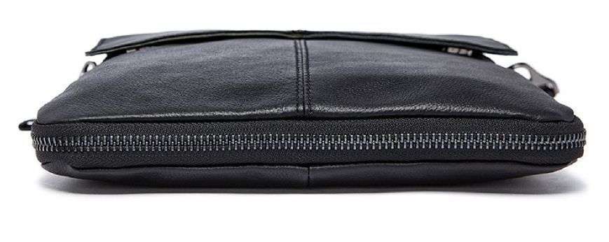 Leather men's messenger Vintage 14884 Black 14884 фото