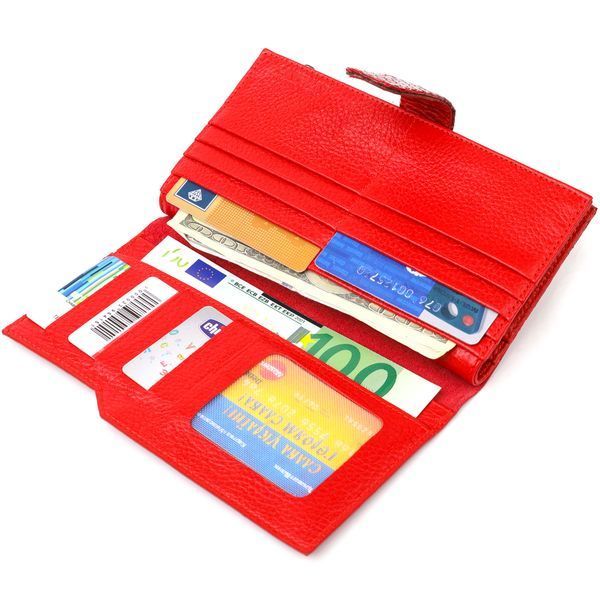 Lacquered women's wallet made of genuine leather with snake embossing CANPELLINI 21639 Red 21639 фото
