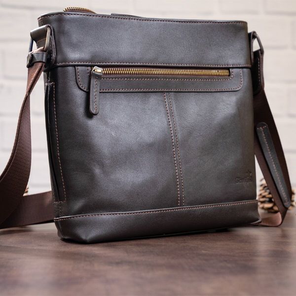 Multifunctional men's bag SHVIGEL 11178 in smooth leather Brown 11178 фото