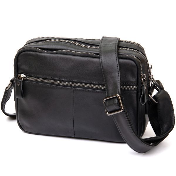 Bag Vintage 14548 made of genuine leather grainy Black 14548 фото