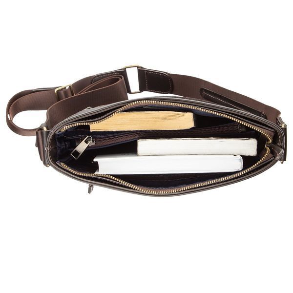 Multifunctional men's bag SHVIGEL 11178 in smooth leather Brown 11178 фото