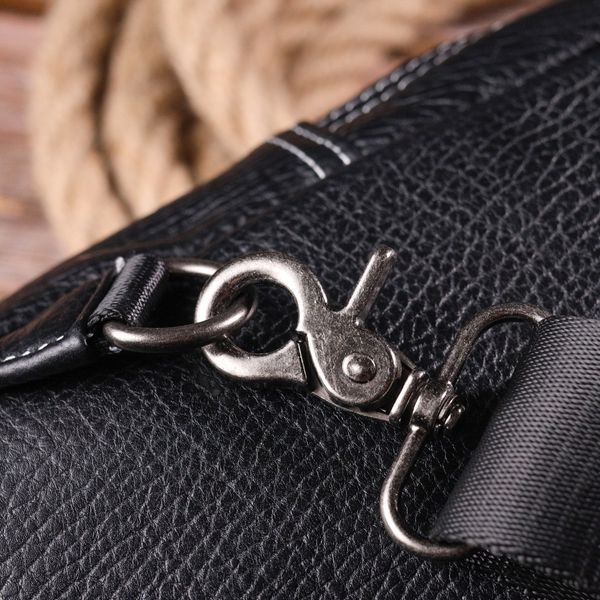 Men's shoulder bag made of genuine leather 21284 Vintage Black 21284 фото