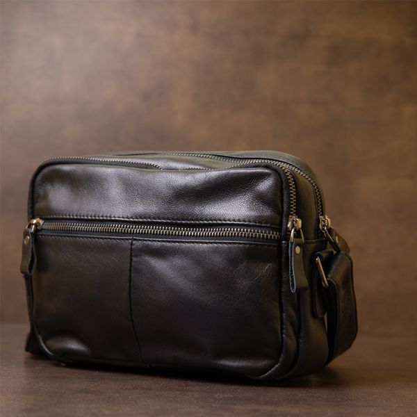 Bag Vintage 14548 made of genuine leather grainy Black 14548 фото