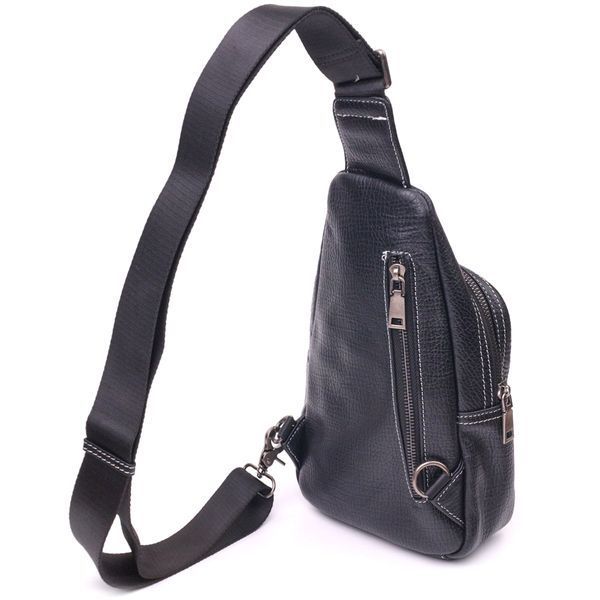 Men's shoulder bag made of genuine leather 21284 Vintage Black 21284 фото