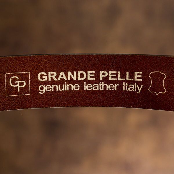 Men's belt Grande Pelle 20094 Brown 20094 фото