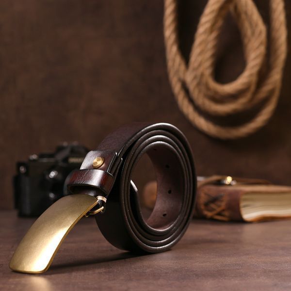 Men's automatic belt Vintage 20067 Brown 20067 фото